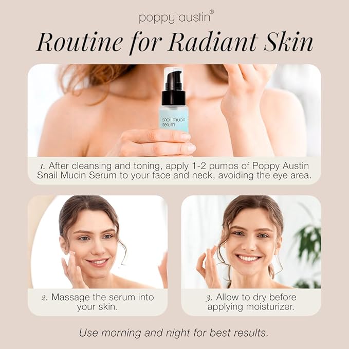 96% Snail Mucin Serum with Niacinamide, Snail Serum for Face, Hydrating Serum Snail Mucin Essence Face Serums for Anti Aging Serum (3.34 Fluid Ounces)