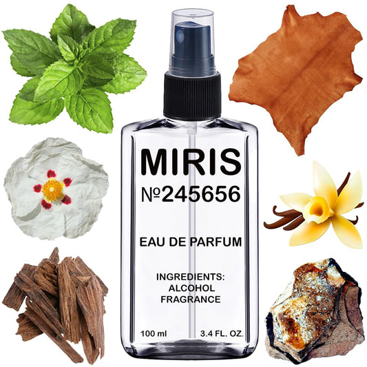 MIRIS No. 245656, Inspired by Leather Patchouli, Long-Lasting Unisex Eau de Parfum for Women & Men, Spray 3.4 Fl Oz / 100 ml