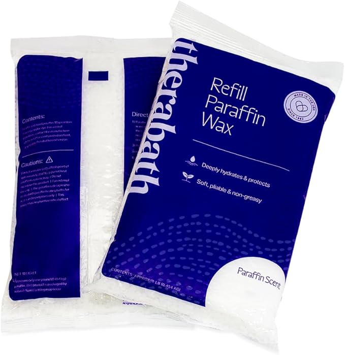 Therabath Paraffin Wax Refill - Thermotherapy - Use to Relieve Arthritis Discomfort, Stiff Muscles, & Dry Skin - For Hands, Feet, Body - Deeply Hydrates & Protects - Made in USA, 6 lb. ScentFree