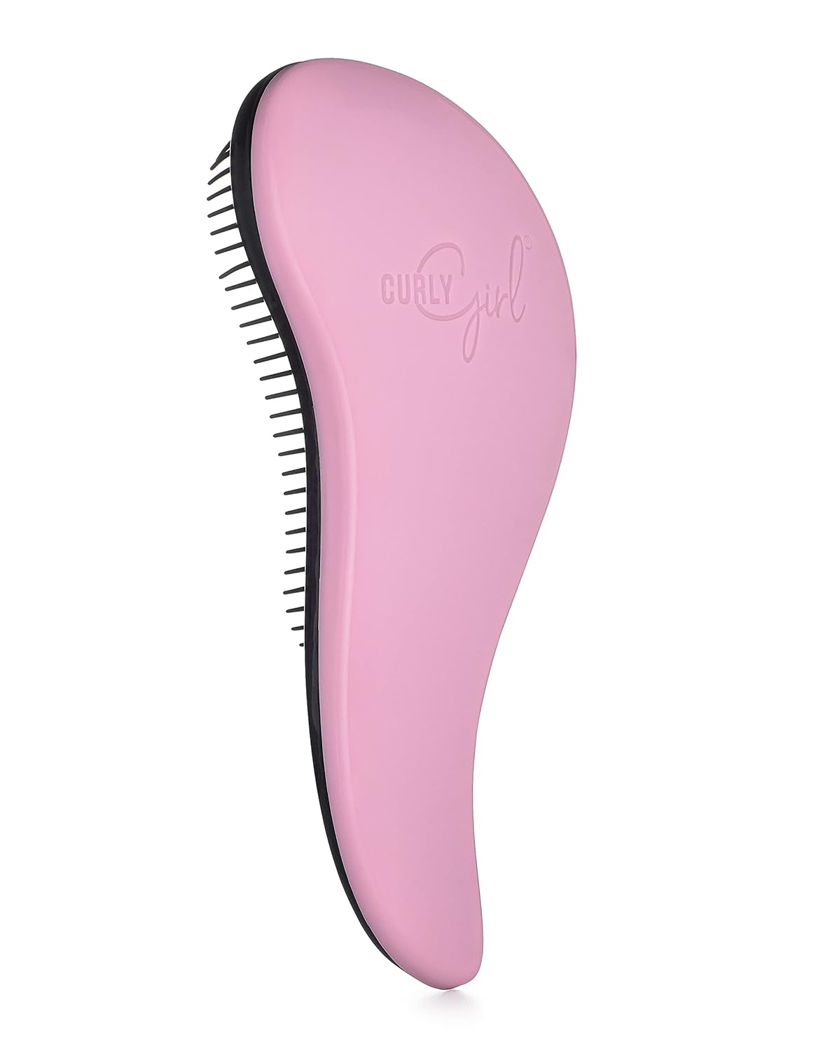 Curly Girl Breeze Thru Detangling Brush | Hair Detangler Hairbrush for Adults & Kids | Gets Rid of Tangles & Knots in Natural, Curly, Straight, Wet or Dry Hair (Pink)