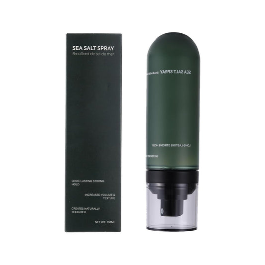 Sea Salt Spray for Men - Texturizing Spray for Beach Waves, Volume & Strong Hold - Non-Sticky, No White Residue with Sargassum Extract (100ml)