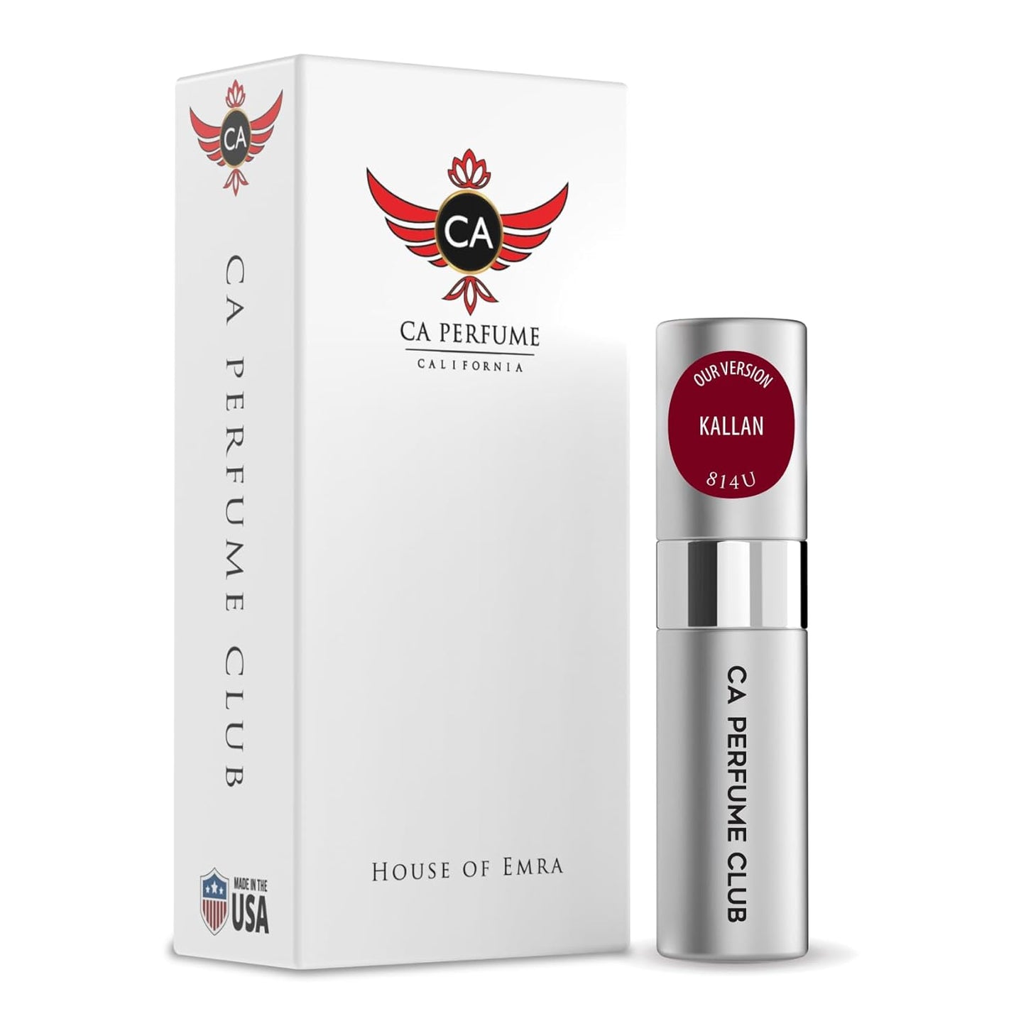 CA Perfume Impression of Kallan for Women and Men Amber Spicy Scent Long Lasting Unisex Fragrance Eau De Parfum Travel Size Refillable Atomizer Spray 0.27 Fl Oz 8ml