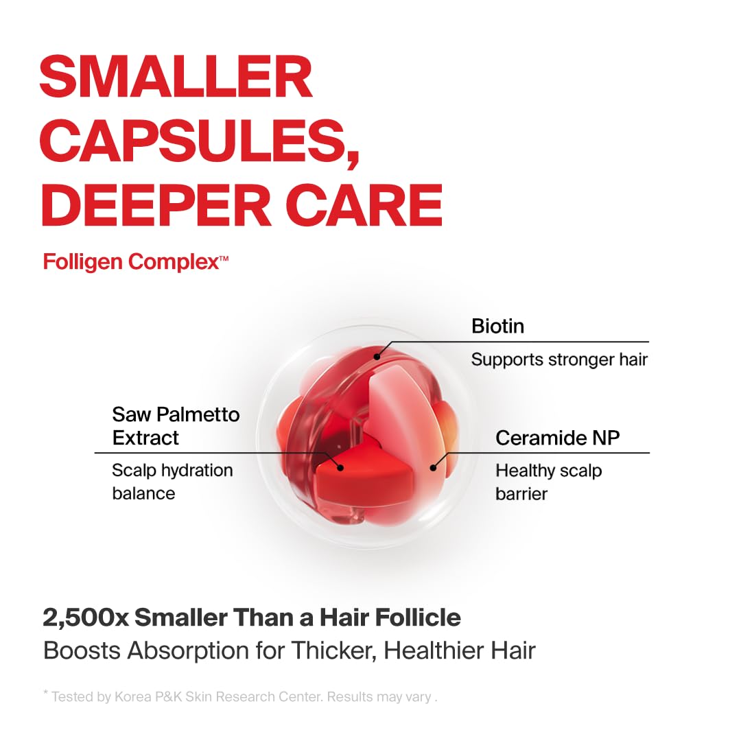 Dr.FORHAIR Folligen Shampoo | Korean Hair Care | Clarifying, Anti Dandruff, Scalp | For Hair Thickening & Fuller Looking, 16.91 fl oz