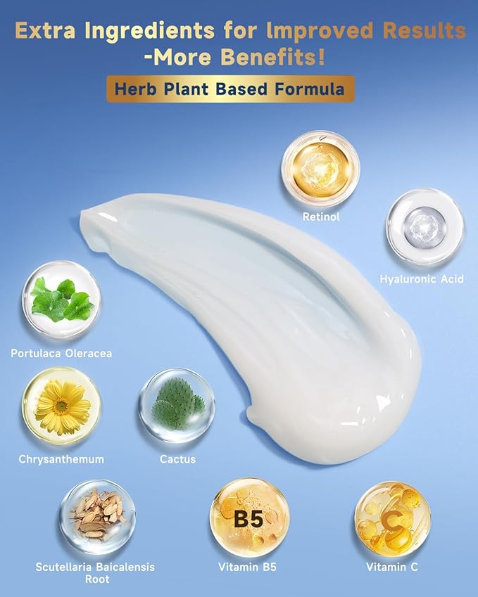 6-in-1 Face Cream for Men, Mens Face Moisturizer, Anti-Aging Face Cream for Men with Retinol Collagen & Hyaluronic Acid, Eye Bags & Dark Spot Remover, After Shave Lotion 1.7 Fl Oz