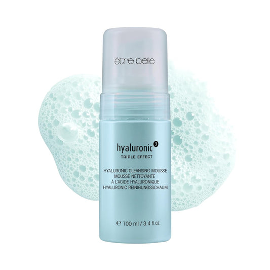 êb être belle Cleansing Foam with Hyaluronic Acid 3D, Skin Care for Women, Lightweight Hydrating Foam Cleanser & Betaine, for All Skin Types, 100 mL