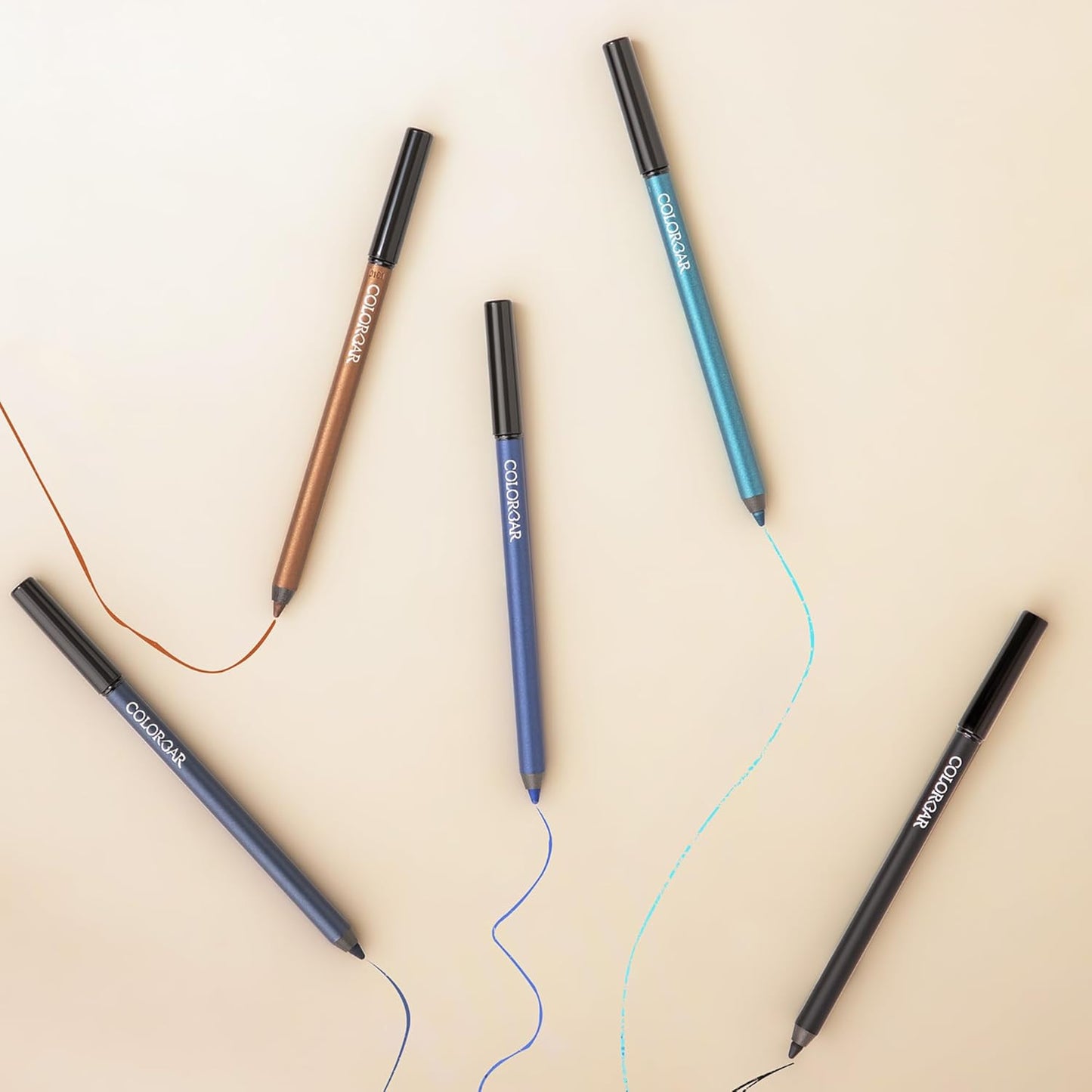 Colorbar Just Smoky Eye Pencil - Eyeliner Pencil with Built-in Smudger - Waterproof Formula - Matte Finish - 001 Just Black - 0.04 oz