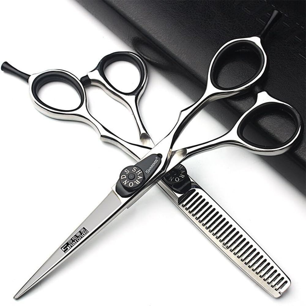5.5Inch Japanese 440C Laser Hair Cutting Salon Professional Hairdresser Thinning Haircuts Set