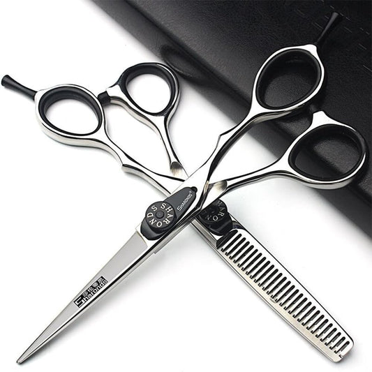 5.5Inch Japanese 440C Laser Hair Cutting Salon Professional Hairdresser Thinning Haircuts Set