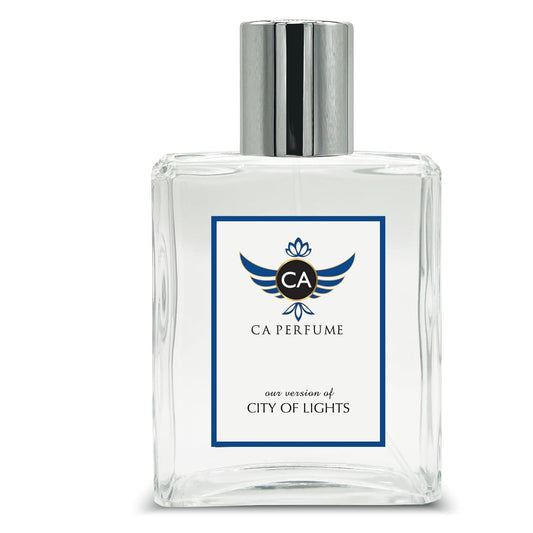 CA Perfume Impression of City of Lights For Women & Men Replica Fragrance Dupes Eau de Parfum Spray Bottle 3.4 Fl Oz/100ml