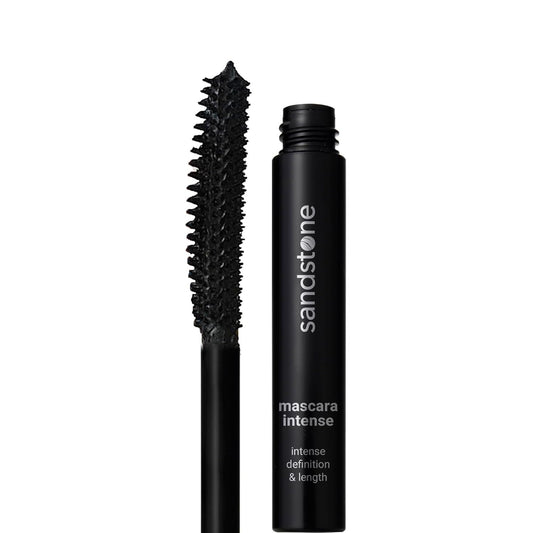 Sandstone Scandinavia Hypoallergenic Mascara Sensitive Eyes - Smudge-Proof, Sweatproof and Lengthening with amazing separation of the lashes - Vegan and Non Toxic (Black, 9 ml)