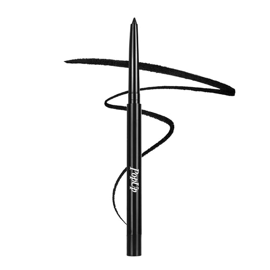 PopUp Black Eyeliner Pencils,Waterproof Gel Eyeliner Pencil Black Waterline Eye Liner Pen for Women Waterproof Smudge Proof Long-lasting (BLACK)