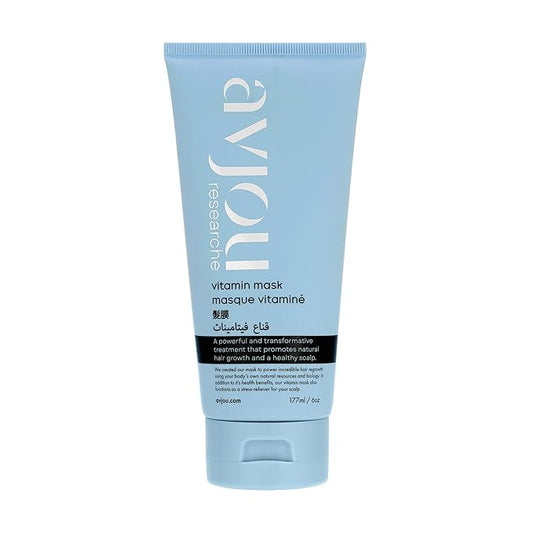 Vitamin Mask - Promotes Natural Hair Growth, Vegan, Anti-Aging, Color & Keratin Safe, Hydrates & Strengthens with Redensyl, Designed for All Hair Types, 6 oz