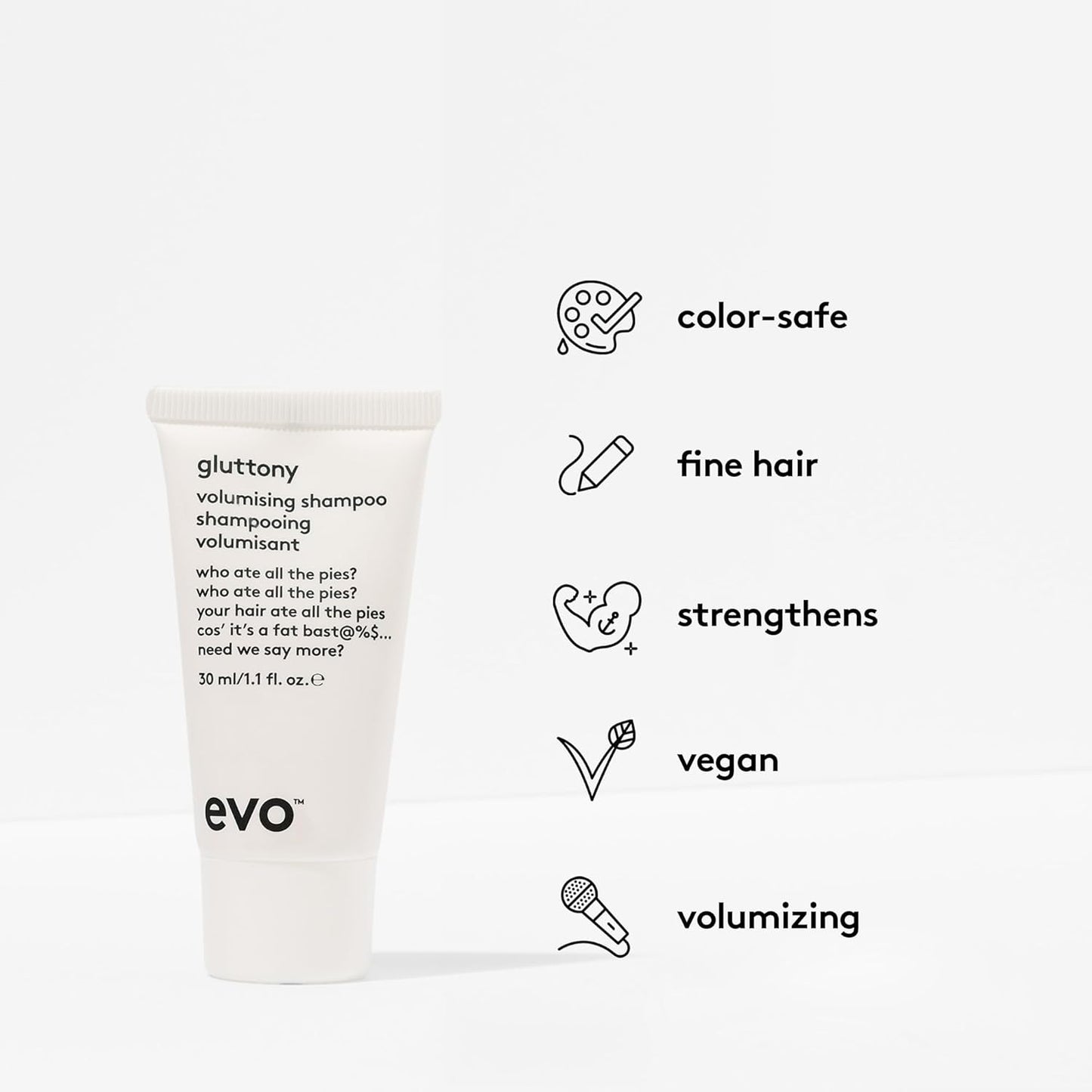 Evo The Volume Introduction Haircare Gift Set - Gluttony Volumizing Shampoo, Bride of Gluttony Volumizing Conditioner, Shape Vixen Volumizing Lotion & Root Canal Volumizing Spray
