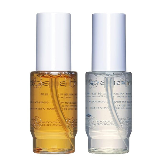 Calming & Nourishing Duo: Vegan S.Nailed it yam Essence & Propolis.t ampoule, Soothing, Firming, Korean Skincare Set