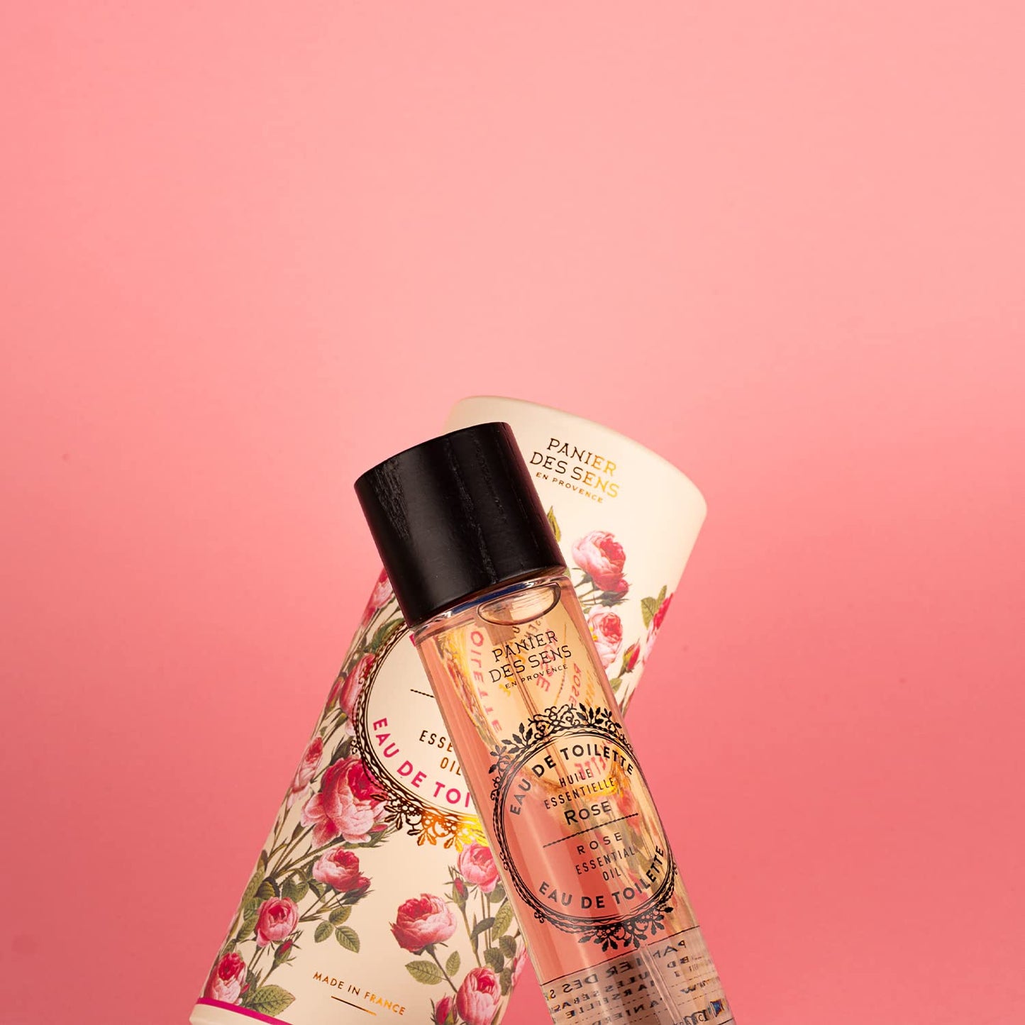 Panier des Sens - Rose Eau de Toilette 1.7 Floz - Floral & Feminine Fragrance - Daily Light Perfume for Women - Parfum Crafted in Grasse, France - Gifts for Her - Elegant Packaging