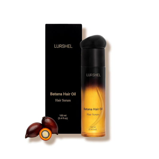 Batana Oil hair Serum - Leave-in No Rinse Treatment for Deep Hydration & Nourishment,Frizz Control, Split End Repair, adds Shine, Ideal Solution for Damaged & Dry Hair, (3.4 fl oz)