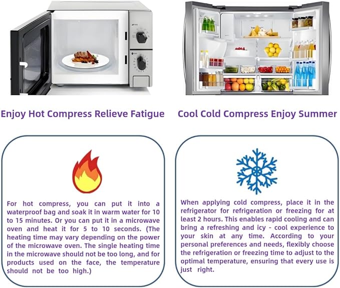 2 PCS Gel Mask,Reusable,Face & Eye Mask with Hole,Dark Circles,Dry Eyes,DeepSleep,Headaches,Puffiness,Stress,migraines,Eye Bags.Allergies,Sinus discomfort,migraines (02-Green)