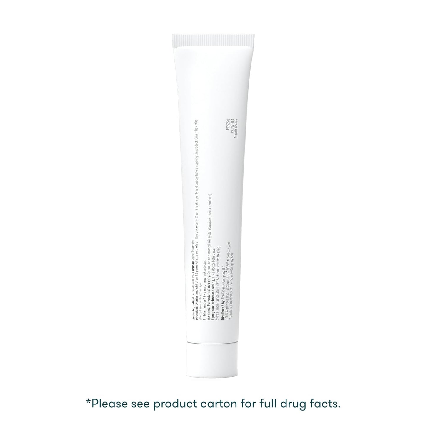 ProactivMD Adapalene Gel Acne Treatment, Paraben Free, Prescription Strength Retinoid For Face and Body Acne, .1% Solution, 1.6 Oz