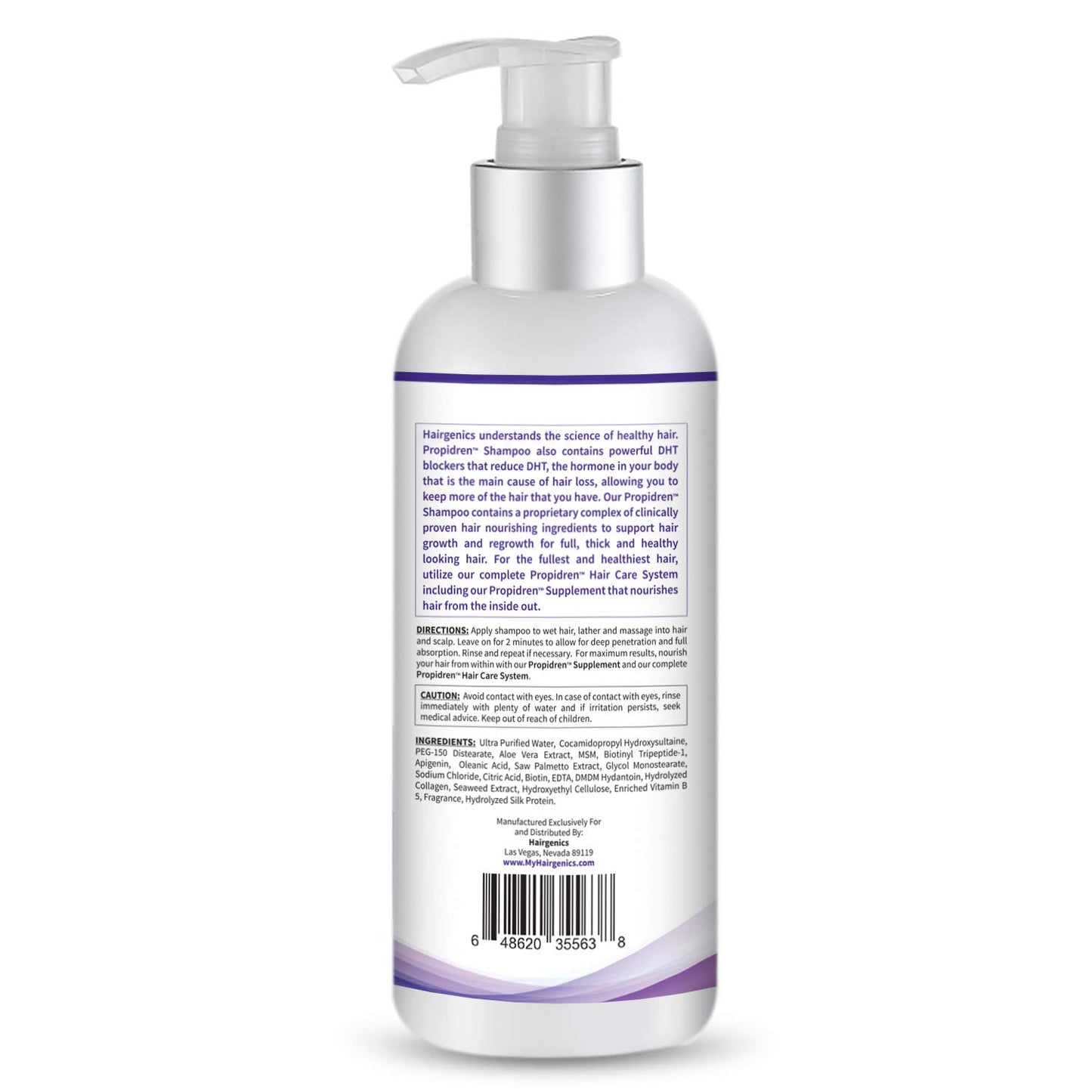 Hairgenics Propidren Hair Growth Shampoo with Biotin, Keratin, and Powerful DHT Blockers to Nourish, Stimulate Hair Follicles, and Regrow Thinning and Balding Hair