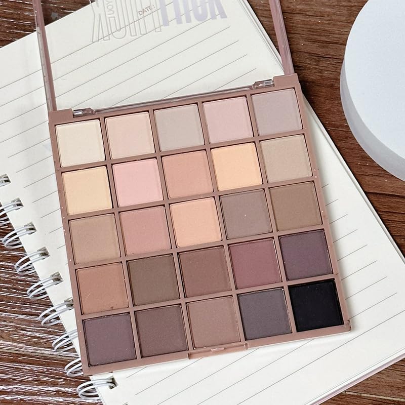 Matte Eyeshadow Eye Shadow Palette Makeup,Matte Naked, Ultra-Blendable, Naturing-Looking, Long Lasting, Neutral Nudes EyeShadow (25 Colors Matte Naked)