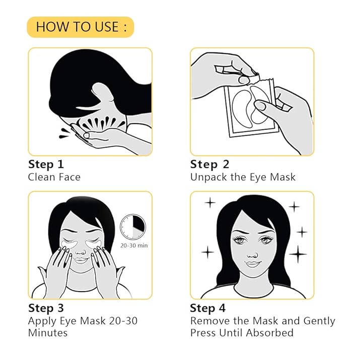 Under Eye Patches 30 Pairs- Dark Circles, Puffy Eyes Treatments–Reduce Wrinkles and Fine Lines, Hydrating and Anti-Wrinkle Effect Under-Eye Patches with Hyaluronic Acid and Collagen (24K Gold)