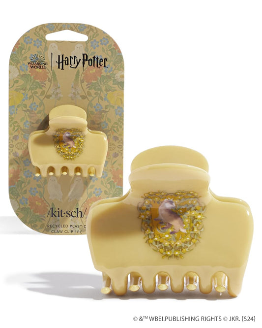Harry Potter x Kitsch Jumbo Hair Claw - 2.3 Inches Big Hair Clips for Girls and Women | Stylish Accessories for Full Updo and Half Ponytail | Ideal Gifts for Women - Hufflepuff - 1pc