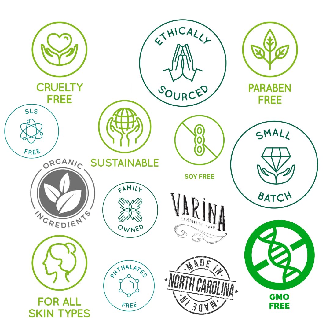 Natural Men's 2 Variety Bar Soap - Gentle Cleansing for Sensitive Skin, Earthy Scents - 10 Pack