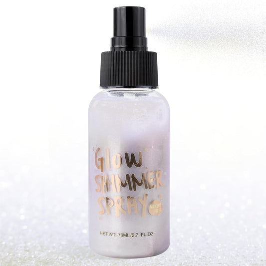 Glitter Spray for Hair and Body, Glitter Body Spray, Quick-Drying Waterproofing Body Shimmer Suitable for Festival Rave，Halloween, Christmas