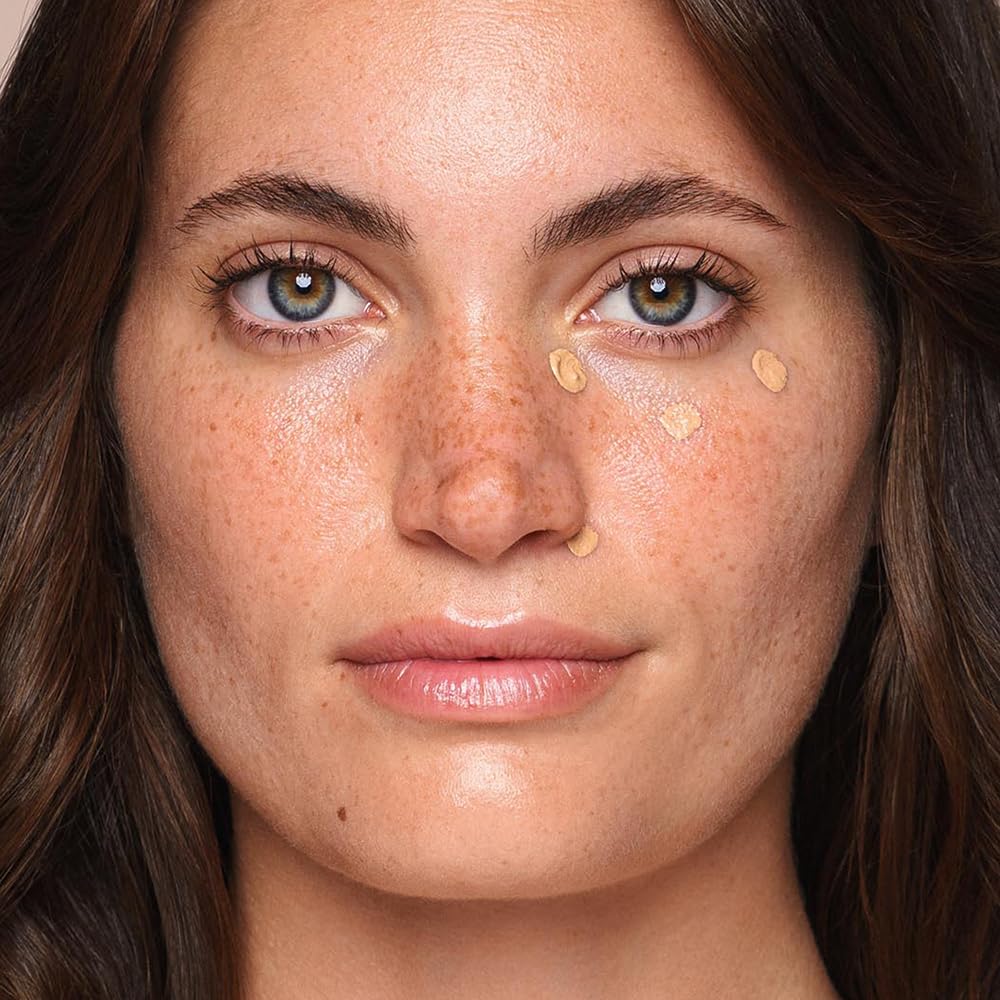 Jouer Essential High Coverage Liquid Concealer - Brightening Concealer - Color Corrector for Under Eye Dark Circles, Spot Coverage, and Eye Primer - Soft Matte Finish, Honey