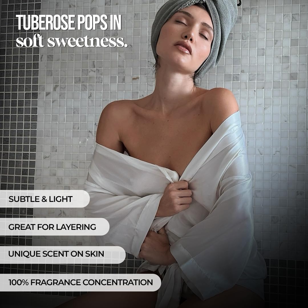 Eternal Tuberose Bubblegum Perfume Oil for Women & Men- Eau De Perfum - Unisex Concentrated Perfume - Alcohol Free & Long Lasting Designer Scents 30ml