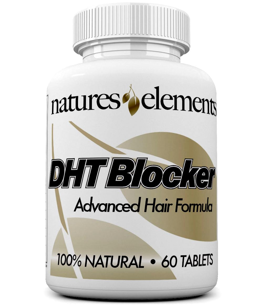 DHT Blocker – Herbal Formula with Saw Palmetto, Fo-Ti & Beta-Sitosterol – Supports Hair Regrowth & Gray Hair Reversal – 60 Tablets – Non-GMO, Vegetarian