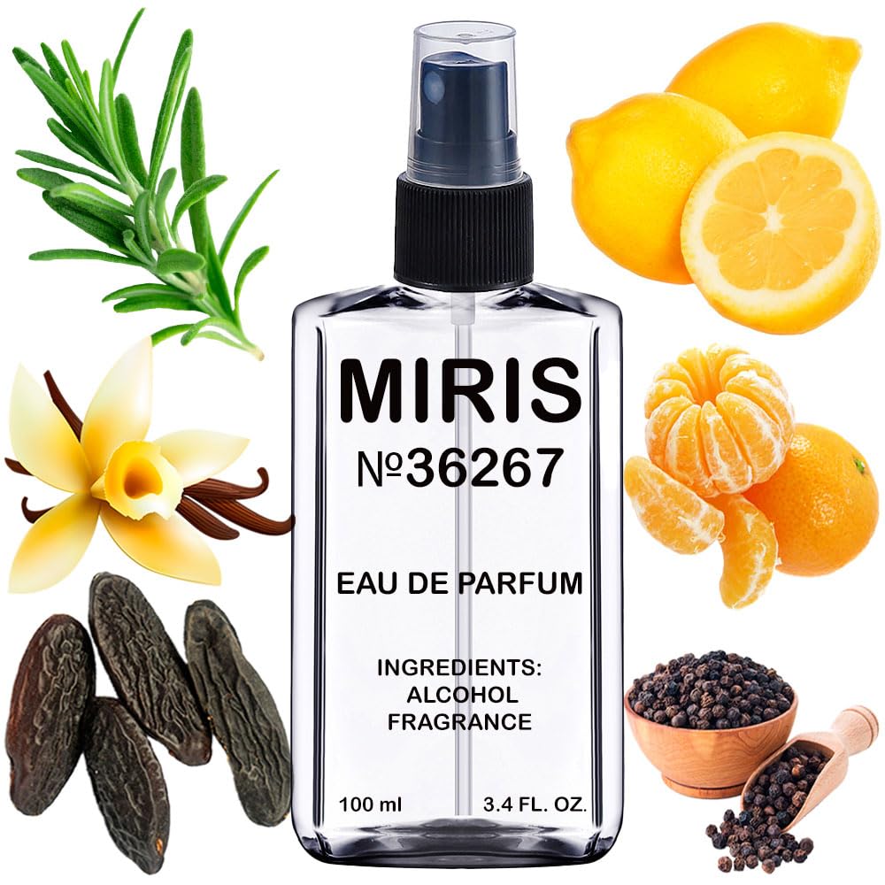 MIRIS No. 36267, Inspired by Eros Flam, Long-Lasting Eau de Parfum for Men, Spray 3.4 Fl Oz / 100 ml