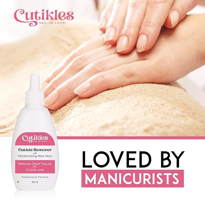 CUTIKLES Cuticle Remover Gel. Quick-Action, No-Spill Professional Gel Formula Removes Dead Tissues from Cuticle Area Instantly. Moisturizing Aloe Vera protects & hydrates nails - 1 Fl.Oz.