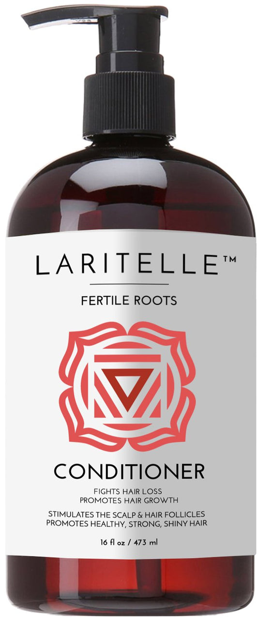 Laritelle Organic Anti-Thinning Conditioner | Fortifying, Strengthening & Rejuvenating | Prevents Hair Loss and Shedding, Promotes New Hair Growth | Ayurvedic Herbs, Lavender, Ginger, Rosemary