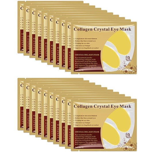 20 Pairs Under Eye Patches, Collagen Crystal Eye Mask for Dark Circles and Puffiness - Anti Aging Under Eye Mask.