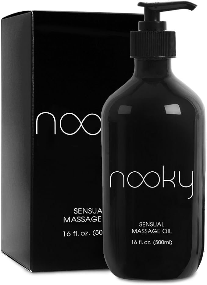 Massage Oil with Premium Natural Ingredients. Relaxing Essential and Sweet Almond Oils for Massaging 16 Ounces