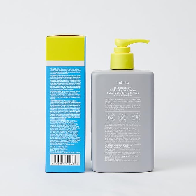 Niacinamide 5% Brightening Body Lotion (10.14 fl oz / 300ml) – Even Skin Tone Antioxidant-Rich Lotion for Women, Vitamin C Lotion for Radiant Skin, Body Moisturizer, Korean Skincare