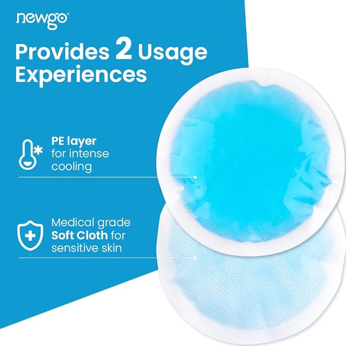 NEWGO Bundle of Cooling Eye Mask Gel and Small Ice Packs
