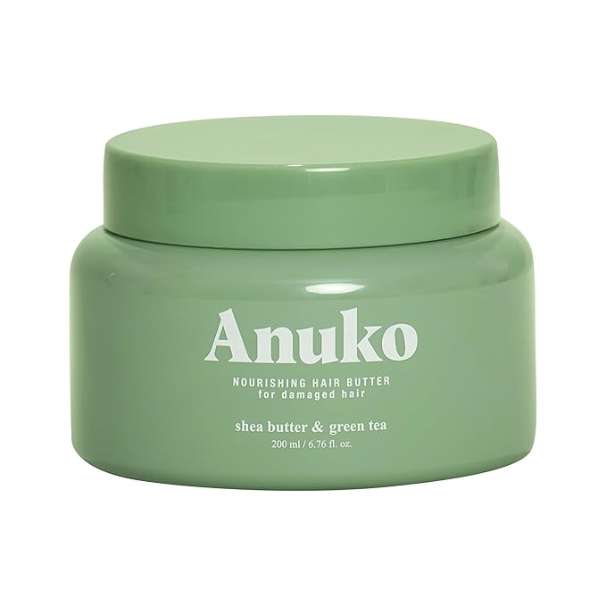 Nourishing Hair Butter for Damaged Hair, 6.7 oz, Shea Butter & Green Tea, Korean Hair Care, Hair Treatment Mask, Vegan Protein