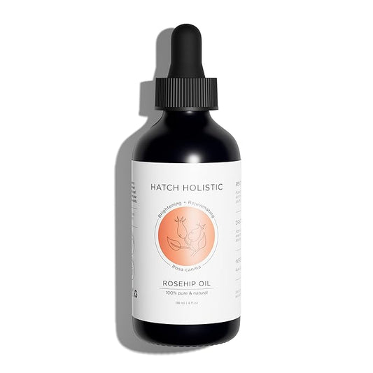 Organic Rosehip Oil – 4 fl oz, 100% Pure, Cold-Pressed, Unrefined – Natural Anti-Aging Serum for Skin Brightening, Firming, and Rejuvenation