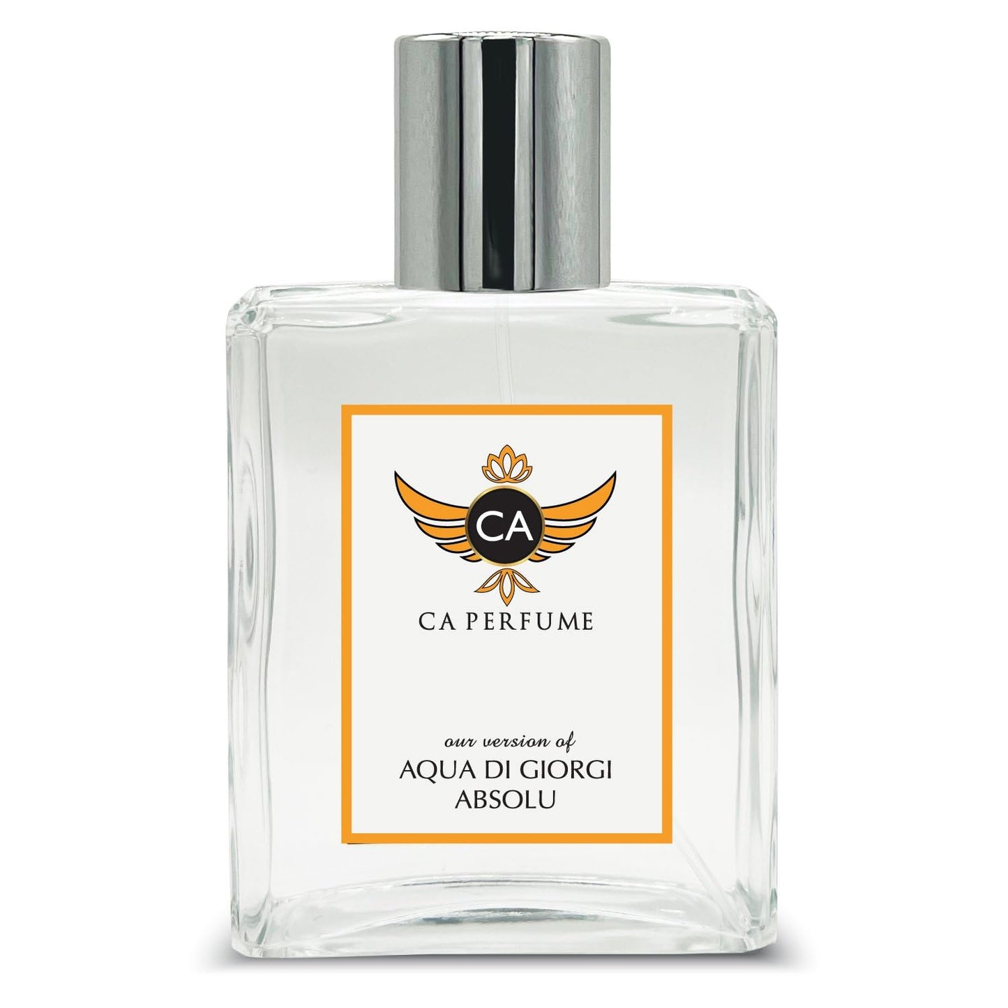 CA Perfume Impression of Aqua Di Giorgi Absolu For Men Replica Fragrance Dupes Eau de Parfum Spray Bottle 3.4 Fl Oz/100ml-X1