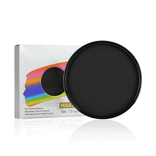 Black Face Paint, Water Based Facepaint, Non Toxic Black Body Paint, High Pigment Face Painting for Halloween, Easter, Costume, Cosplay, Clown Makeup 1.06 Oz.