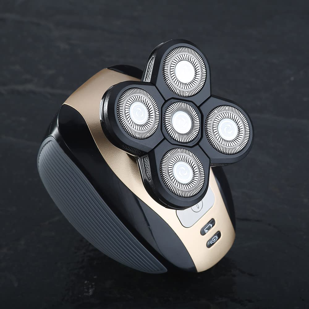 Upgraded 5 Blades Shaver for Head shaver, 5D Men's Electric Shaver Replacement Heads for Many Main Brands Bald Men Head Shaver Blades