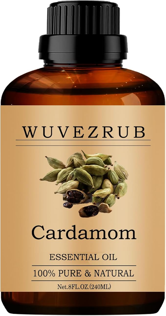 Cardamom Essential Oils 240ML, Pure Cardamom Essential Oil for Aromatherapy Diffuser - 8 Fl Oz