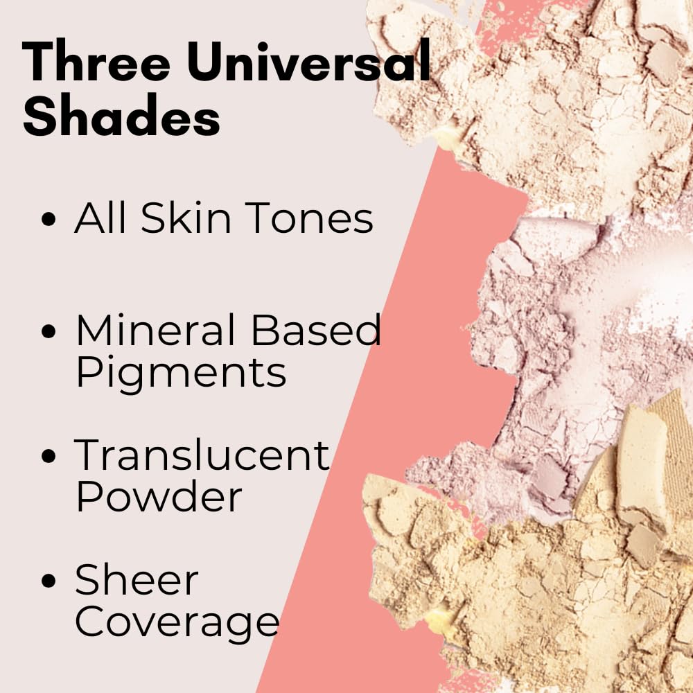 BaeBlu Organic Setting Powder | Non-Toxic, Vegan, Cruelty-Free, Talc-Free, Lightweight + Long Lasting for All Skin Types, Invisible Banana