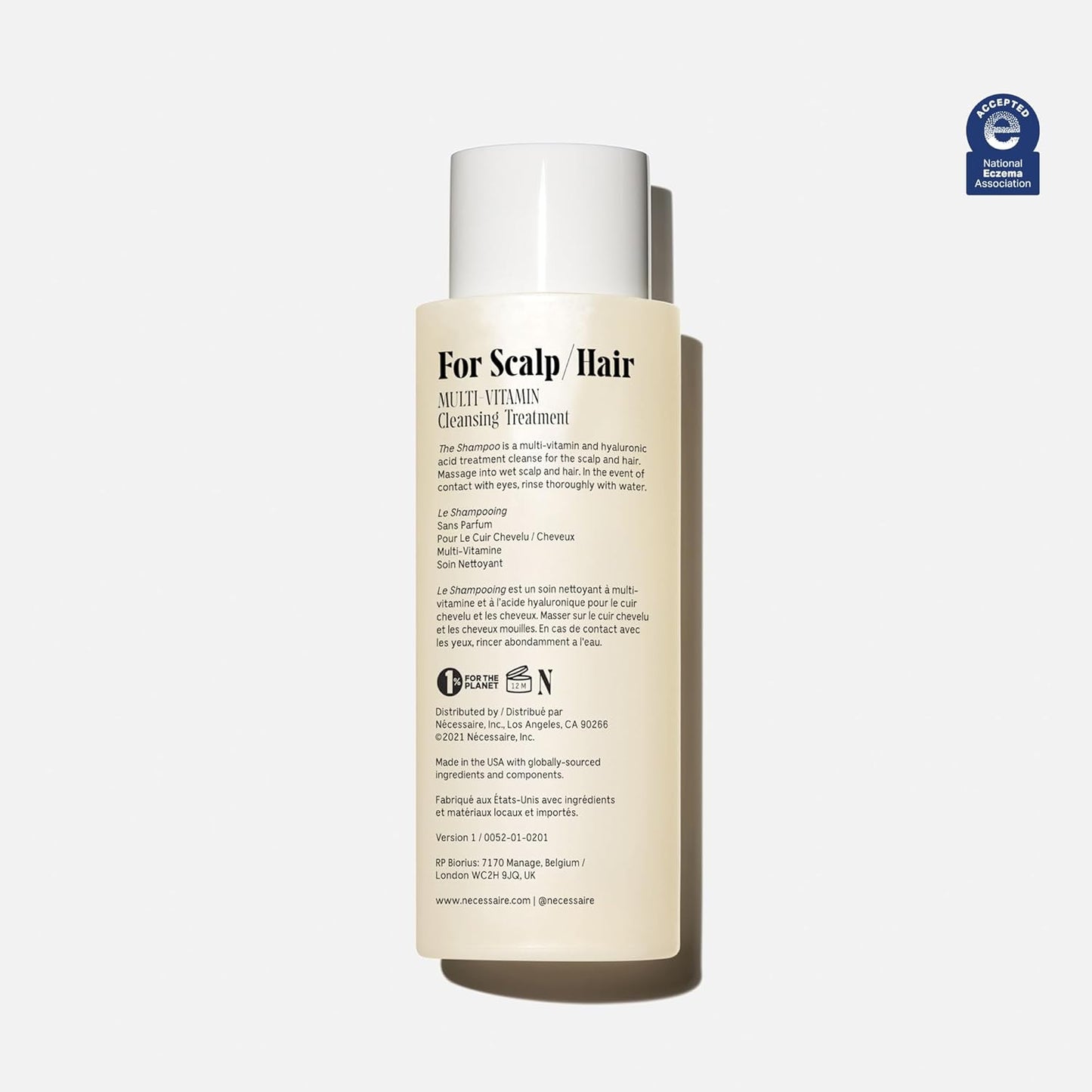 Nécessaire The Shampoo. Hyaluronic Acid + Vitamin B Complex Shampoo for Women & Men.