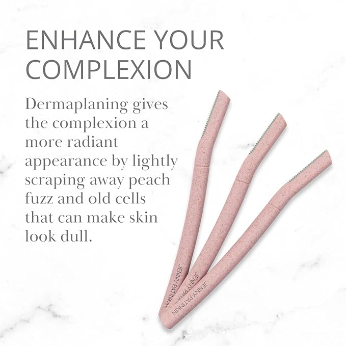 Dermaplaning Tool (3pcs) Set for Face, Expert Facial Razor for Women, Dermaplane Razor, Face Shaver for Women, Facial Dermaplaner, Peach Fuzz Remover, Exfoliated Skin & Hair Removal.