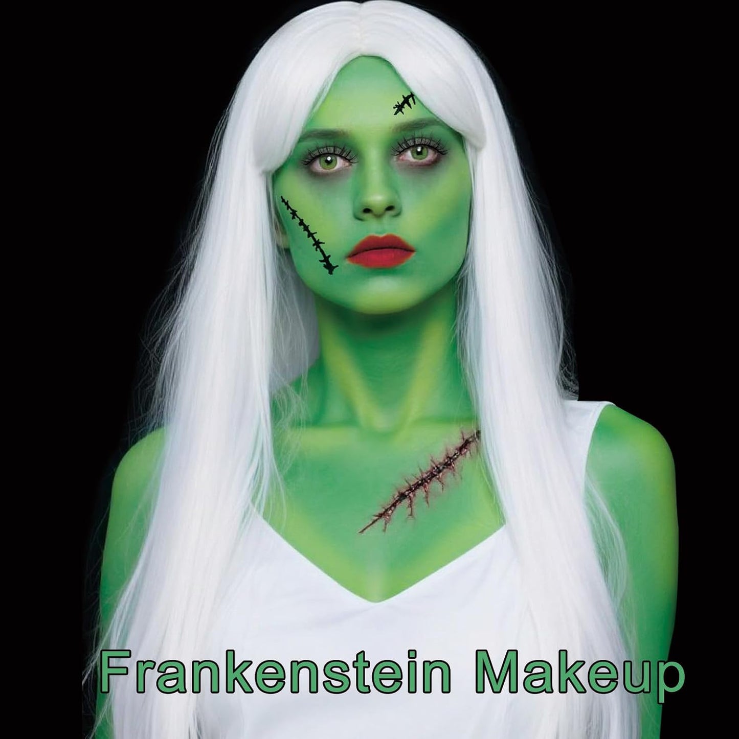 White Temporary Hair Color Dye for Adults Kids,Washable Halloween Temporary Hair Dye for Frankenstein Cosplay,Instant DIY Hair Coloring Gel Cream for Makeup Carnival Birthday Party