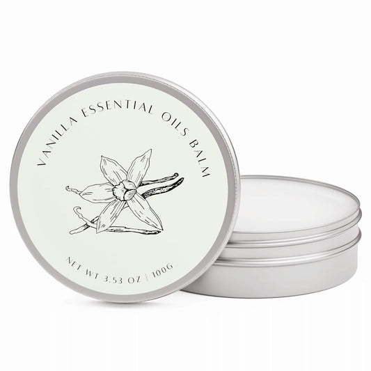 benatu Vanilla Body Oil for Dry Skin Care, Soothing & moisturizing Essential Oil Massage Balm, Scented Vitamin E Body Butter for Women and Men, Blends with Geranium, Sandalwood, Frankincense 3.53 oz