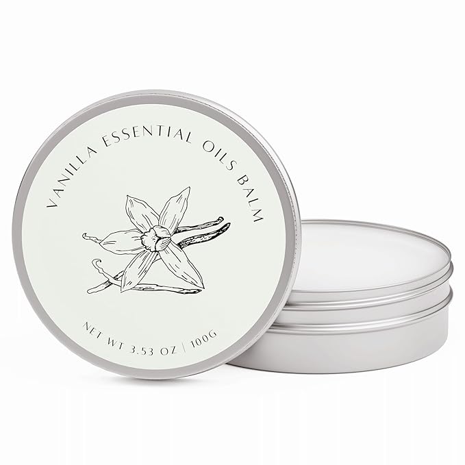 benatu Vanilla Body Oil for Dry Skin Care, Soothing & moisturizing Essential Oil Massage Balm, Scented Vitamin E Body Butter for Women and Men, Blends with Geranium, Sandalwood, Frankincense 3.53 oz